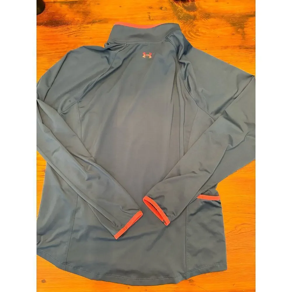 Under Armour women’s navy blue 1/4 performance golf pull over size large NWOT